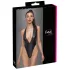 Cottelli Party - bodysuit med halsbånd - blank - sort