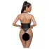 Cottelli Party - bodysuit med halsbånd - blank - sort - M