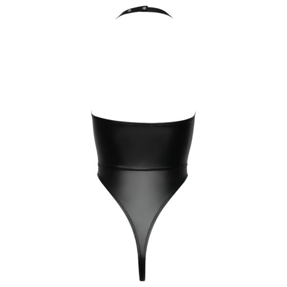 Cottelli Party - skinnende halterneck bodysuit (sort) - M