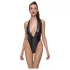 Cottelli Party - bodysuit med halsbånd - blank - sort - L