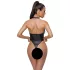 Cottelli Party - bodysuit med halsbånd - blank - sort - L