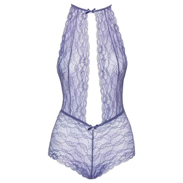 Kissable - body med halsbånd - blonde - lilla - L/XL