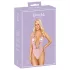 Kissable - body med blonder og broderi - pink