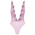 Kissable - body med blonder og broderi - pink