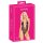 Kyssetiltrækkende - Sort body med pink broderi - L/XL