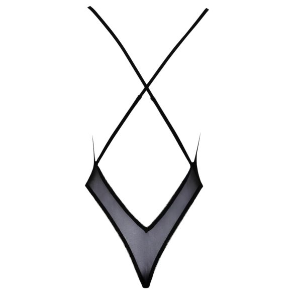 Kissable - pink broderet krop (sort) - L/XL