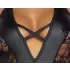 Cottelli Party - bodystocking med blomstermønster - sort - L