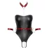 Cottelli Bondage - skinnende bodystocking + arm- og halsfiksering (sort)