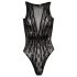 Cottelli - bodystocking med strass - sort - S-L