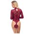 Cottelli - gennemsigtig blonde body (rød) - L