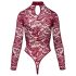 Cottelli - gennemsigtig blonde body (rød) - L