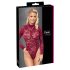 Cottelli - gennemsigtig blonde body (rød) - L