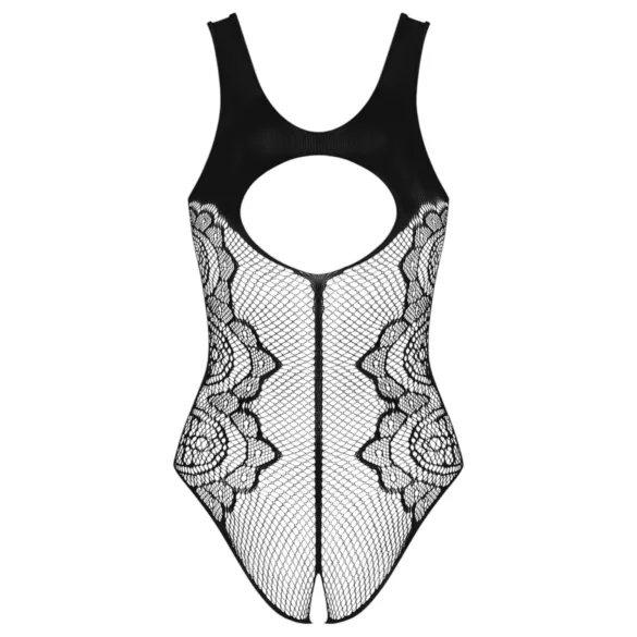 Obsessive - body med åbning - gennemsigtig sort - S-L