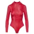 Cottelli - bodystocking - slangeskindsmønster - rød - M