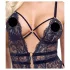 Cottelli - åben seksuel body med stropper - sort - L