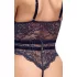 Cottelli - åben seksuel body med stropper - sort - L