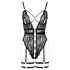 Cottelli - åben seksuel body med stropper - sort - L