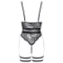 Cottelli - åben seksuel body med stropper - sort - L