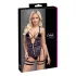 Cottelli - åben seksuel body med stropper - sort - L