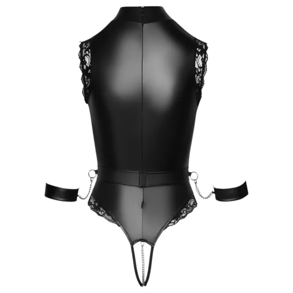 Cottelli Bondage - åben bryst body - sort - M