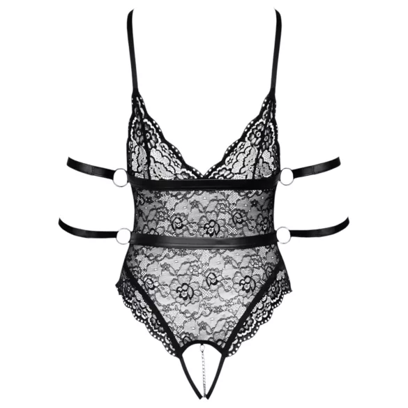 Cottelli Bondage - åben blondebody - sort - L
