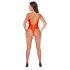 Cottelli - krydsrem blonde bodystocking (rød)