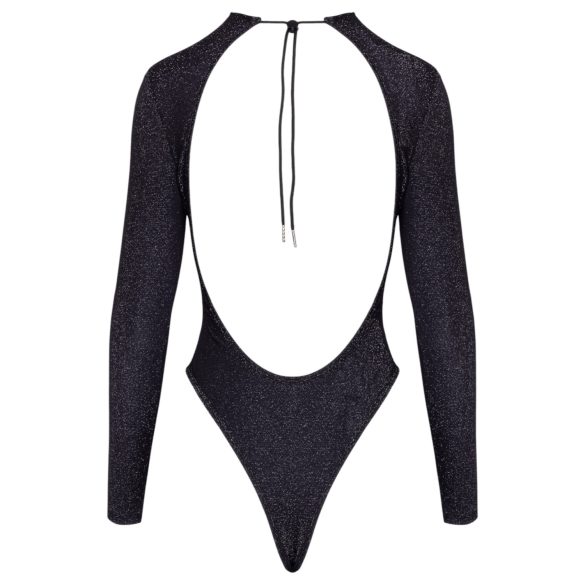 Cottelli - rygåben, glitrende body (sort) - M