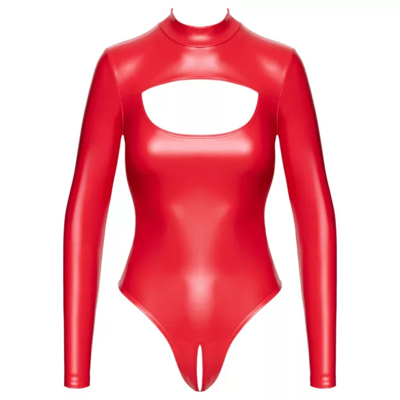 Noir - bodystocking - blank finish - rød - M