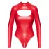 Noir - bodystocking - blank finish - rød - M