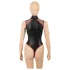 Cottelli - net-body med lynlås (sort) - M