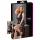 Cottelli Plus Size - kjole med blonder - sort - skinnende - XXXXL
