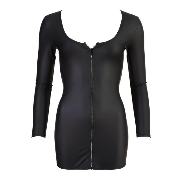 Cottelli - festkjole med lynlås og rhinsten - sort - XL