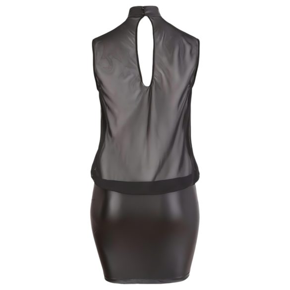 Cottelli Plus Size - chemise - blank chiffon - sort