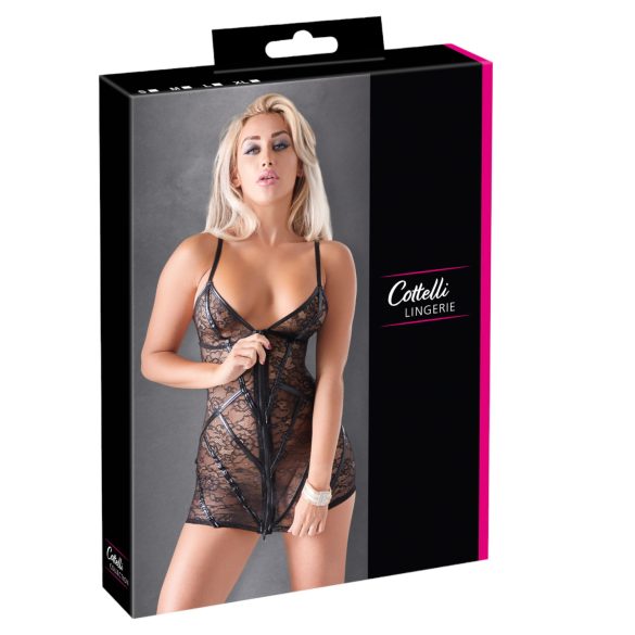 Cottelli - blondekjole - blankstribet - sort - M