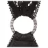 Abierta Fina - minikjole - glitrende design - sort - M