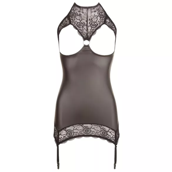 Abierta Fina - minikjole - glitrende design - sort - L