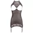 Abierta Fina - minikjole - glitrende design - sort - L