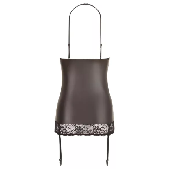 Abierta Fina - minikjole - glitrende design - sort - L