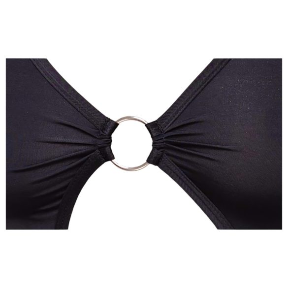 Cottelli Party - asymmetrisk kjole med ringdetaljer - sort - L