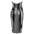 Noir - skinnende halterneck kjole (sort) - M