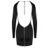 Cottelli - minikjole med åben ryg - sort