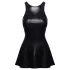 Cottelli - minikjole med laklook (sort) - M