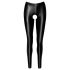 Noir - åbne, skinnende leggings (sort) - M