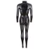 Cottelli - catsuit til fest - langærmet - blank sort - L