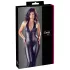 Cottelli Party - catsuit til kvinder - shiny look - sort