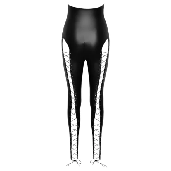 Cottelli Party - halterneck snørebånd jumpsuit (sort)