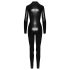 Noir - catsuit - slangemønster - lang - sort - M