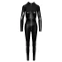 Noir - catsuit - slangemønster - lang - sort - L