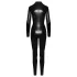 Noir - catsuit - slangemønster - lang - sort - L