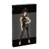 Noir - catsuit med lynlås - blank - sort